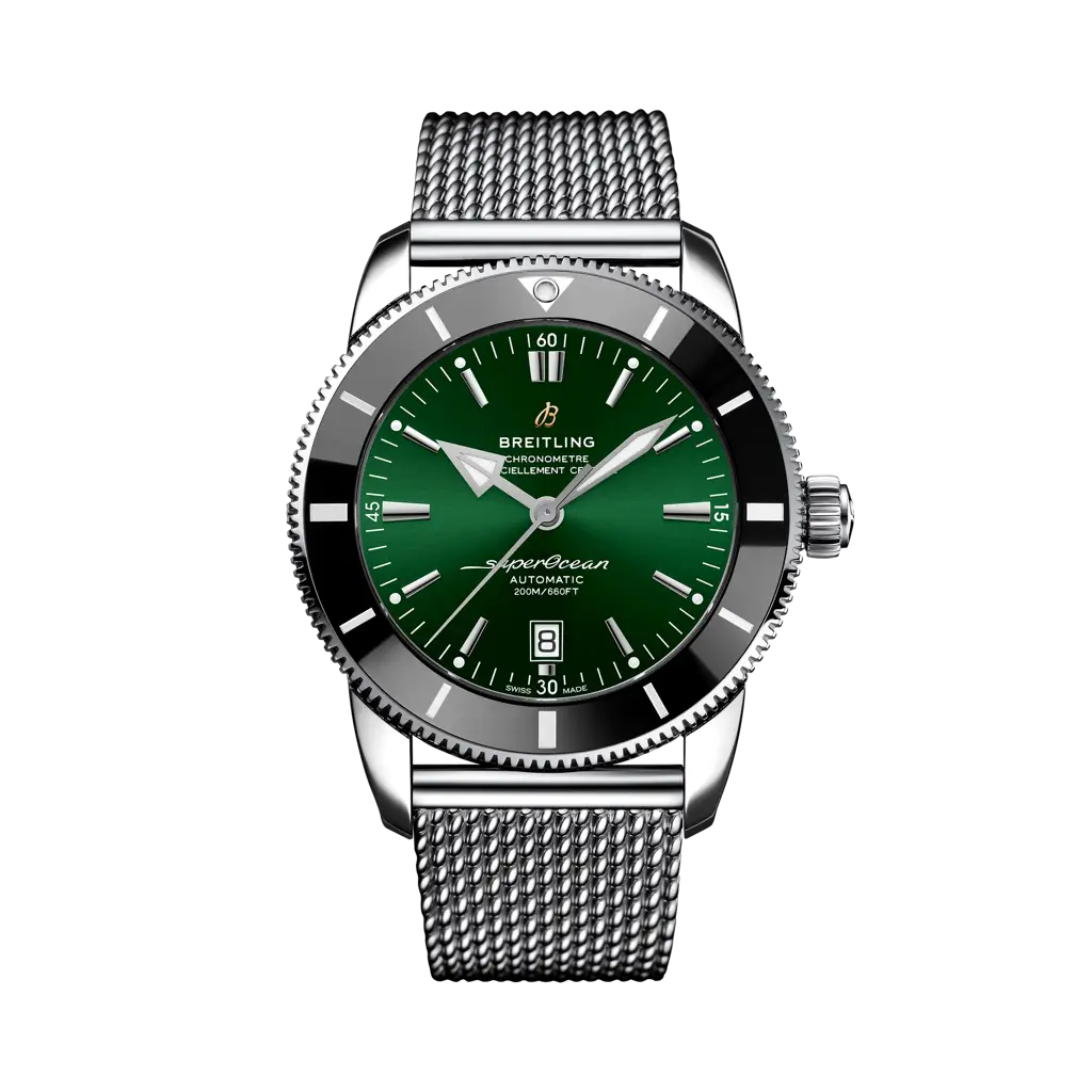 Breitling Superocean Heritage B20 Automatic 46 mm Green Dial Stainless Steel Bracelet AB2020121L1A1