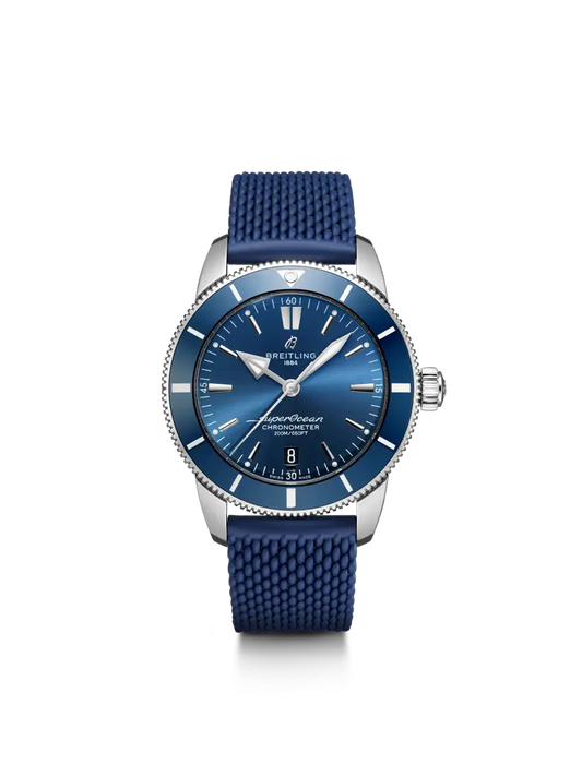 Breitling Superocean Heritage B20 Automatic 44 mm Blue Dial Stainless Steel Rubber Blue Strap AB2030161C1S1