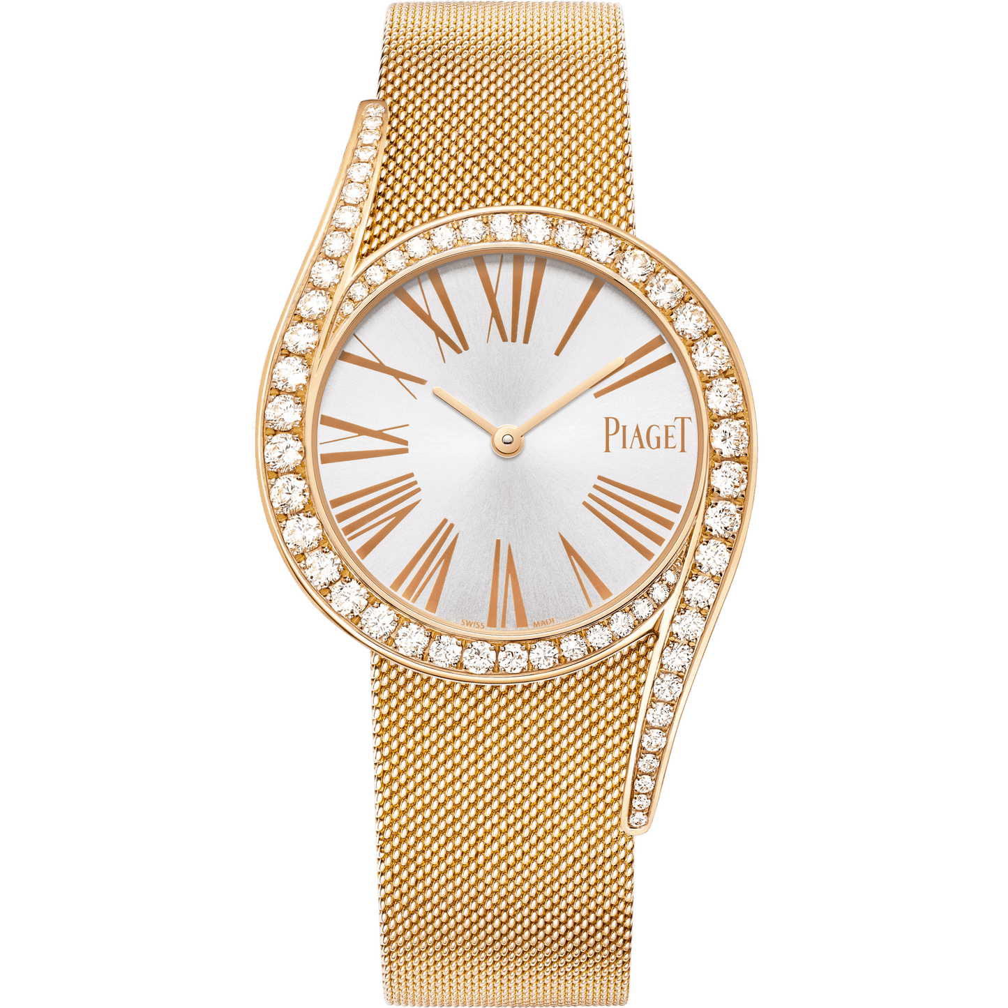 Piaget Limelight Gala watch 32 mm Silver Dial with Diamonds 18k Rose Gold Bracelet G0A41213