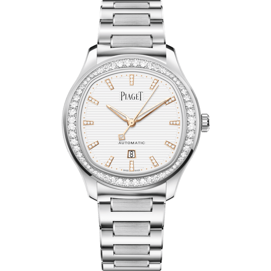 Piaget Piaget Polo Date watch 36 mm White Dial with Diamonds Stainless Steel Bracelet G0A46019