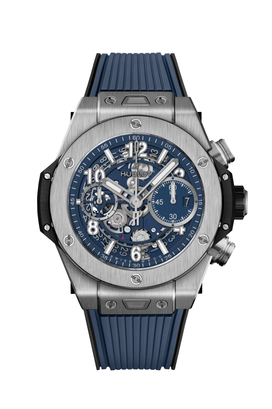 Panerai Luminor Quaranta Steel DLC Luna Rossa 40 mm Blue Dial Stainless Steel Blue Rubber Strap PAM01314