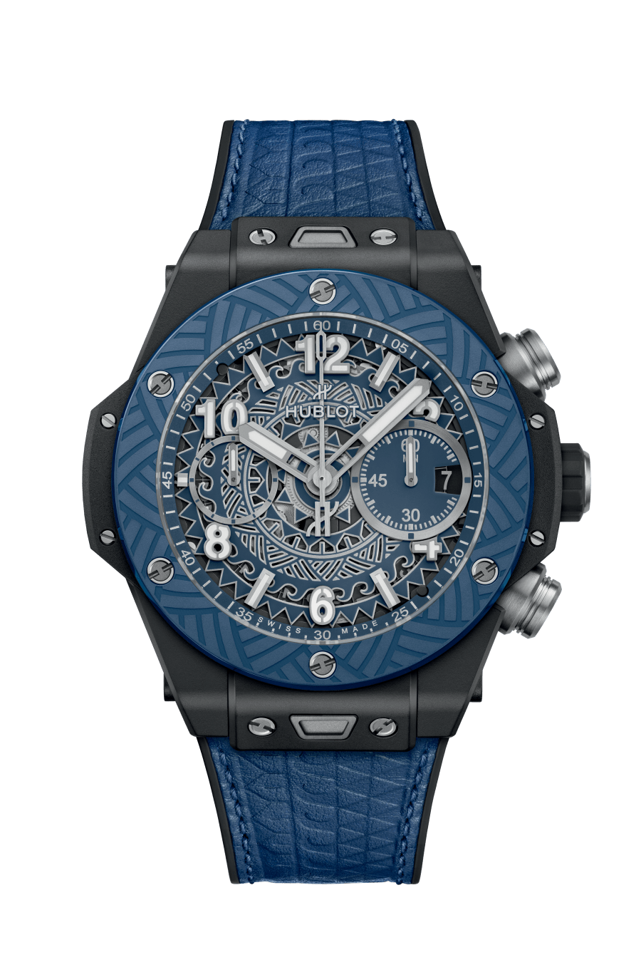 Panerai Luminor Quaranta Steel DLC Luna Rossa 40 mm Blue Dial Stainless Steel Blue Rubber Strap PAM01314