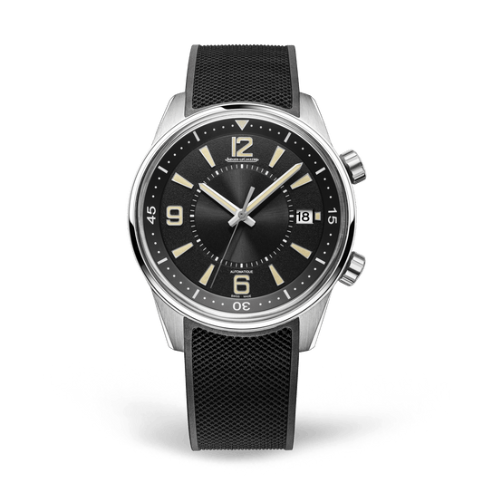 Jaeger-LeCoultre Polaris Date 42 mm Black Dial Stainless Steel Rubber Strap Q906867J