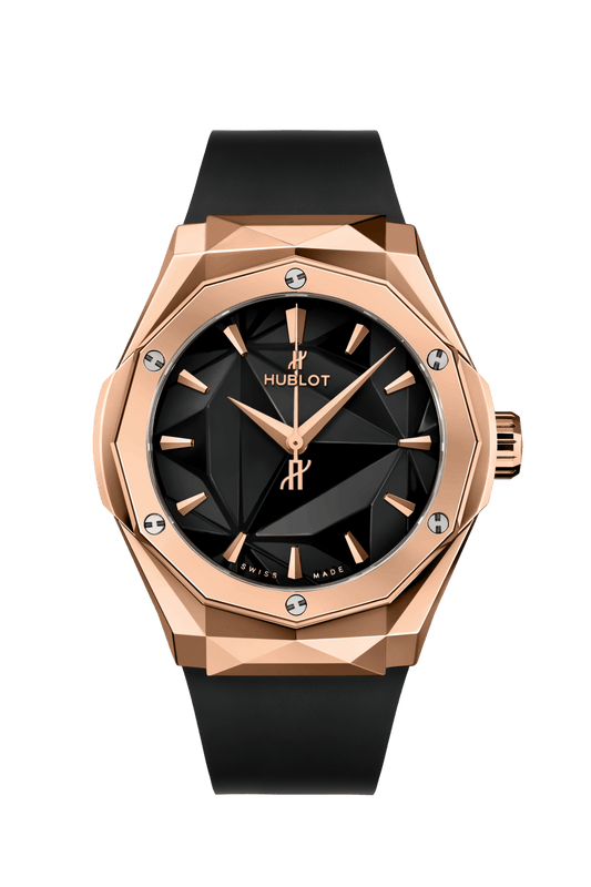 Hublot Classic Fusion Orlinski King Gold 40 mm Black Dial Polished 18K King Gold Rubber Strap 550.OS.1800.RX.ORL19