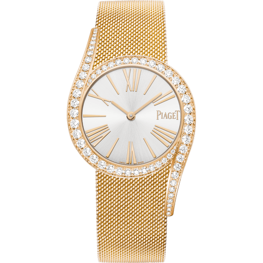 Piaget Limelight Gala watch 32 mm Silver Dial with Diamonds 18k Rose Gold Bracelet G0A48213