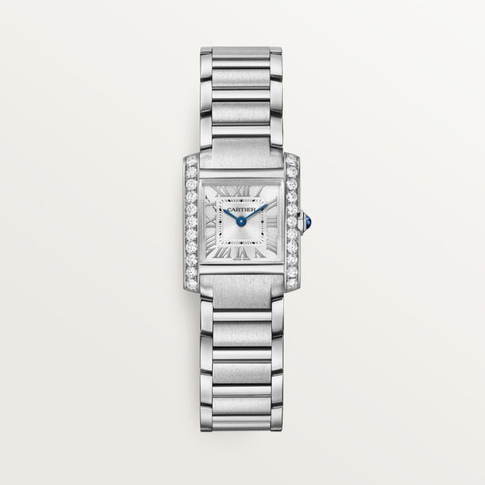 Cartier Tank Française Small Steel Silver Dial Bracelet W4TA0020