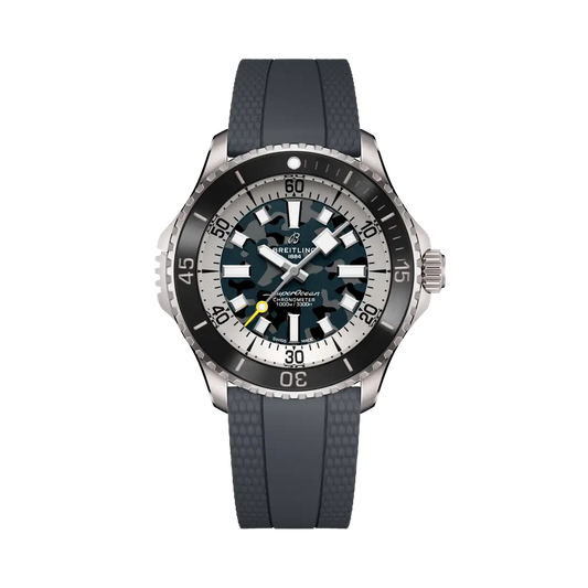 Breitling Superocean Automatic 46 Super Diver 46 mm Black Dial Titanium Rubber Anthracite Strap E10379351B1S1