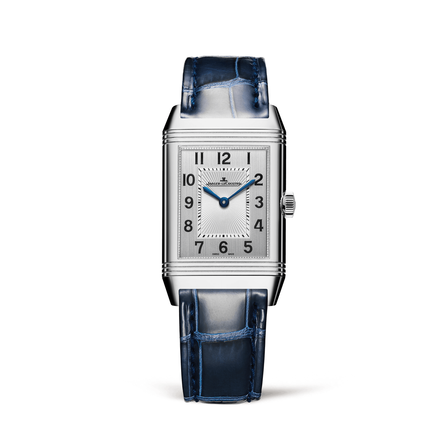 Jaeger-LeCoultre Reverso Classic Duetto 40 x 24 mm Silvered Grey Dial Stainless Steel Alligator Leather Strap Q2588422