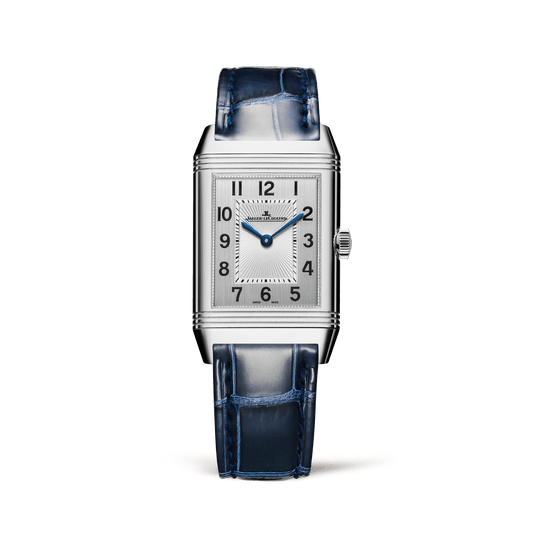 Jaeger-LeCoultre Reverso Classic Duetto 40 x 24 mm Silvered Grey Dial Stainless Steel Alligator Leather Strap Q2588422