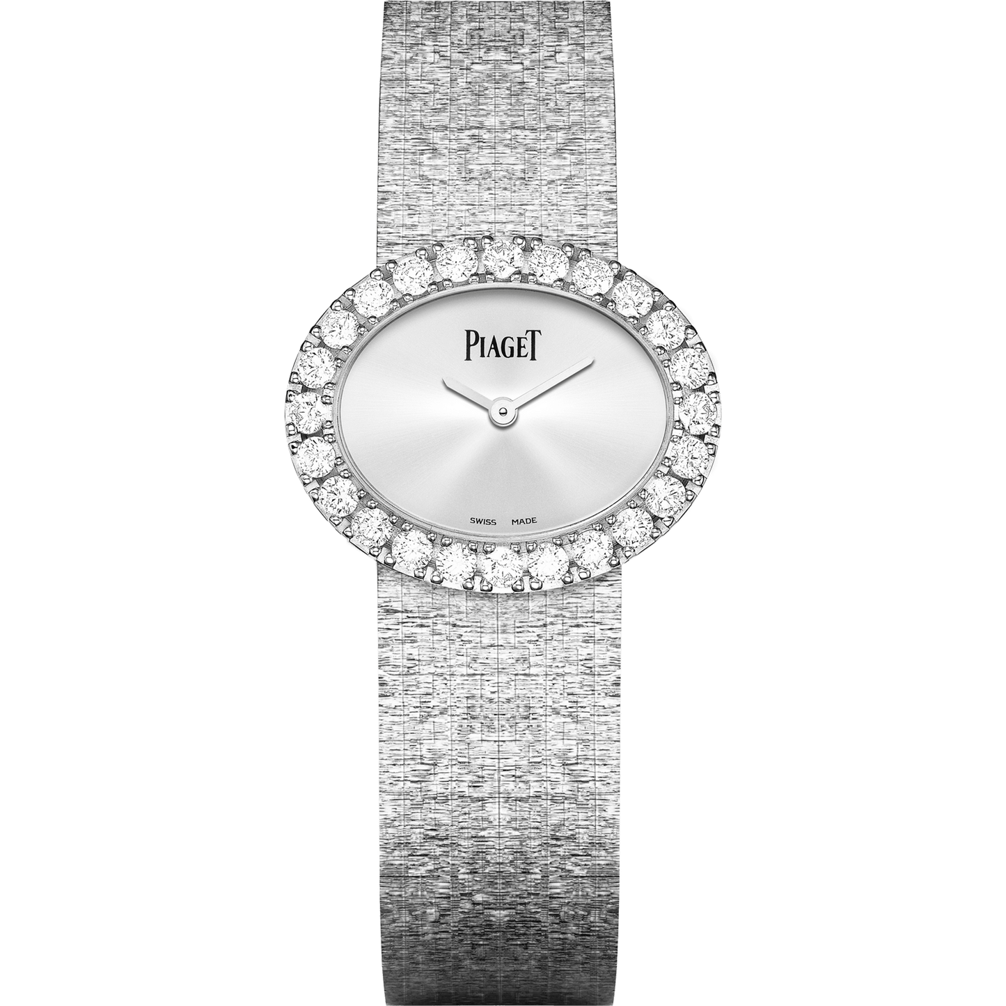 Piaget Extremely Lady watch 27 x 22 mm Silver Dial with Diamonds 18K White Gold Bracelet G0A40211