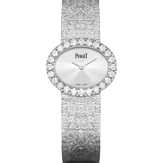 Piaget Extremely Lady watch 27 x 22 mm Silver Dial with Diamonds 18K White Gold Bracelet G0A40211