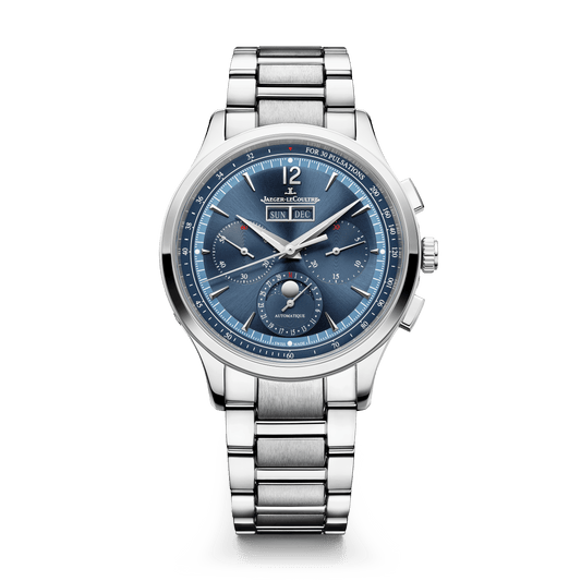 Jaeger-LeCoultre Master Control Chronograph Calendar 40 mm Blue Dial Stainless Steel Bracelet Q4138180