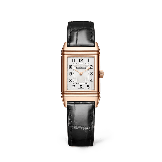 Jaeger-LeCoultre Reverso Classic Monoface 35.78 x 21 mm Silvered Grey Dial Pink Gold Alligator Leather Strap Q2602540