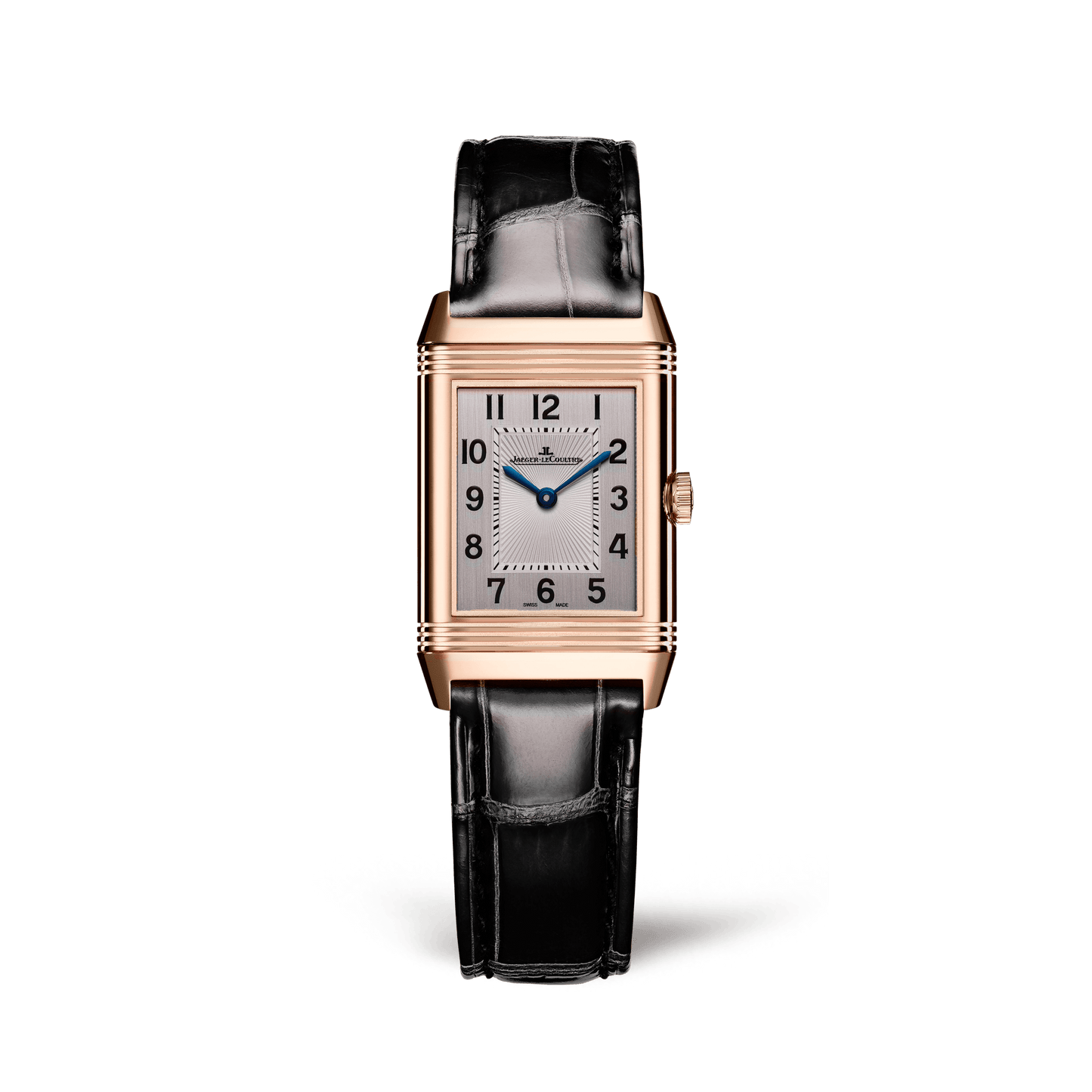 Jaeger-LeCoultre Reverso Classic Duetto 34.2 x 21 mm Silvered Grey Dial Pink Gold Alligator Leather Strap Q2662530