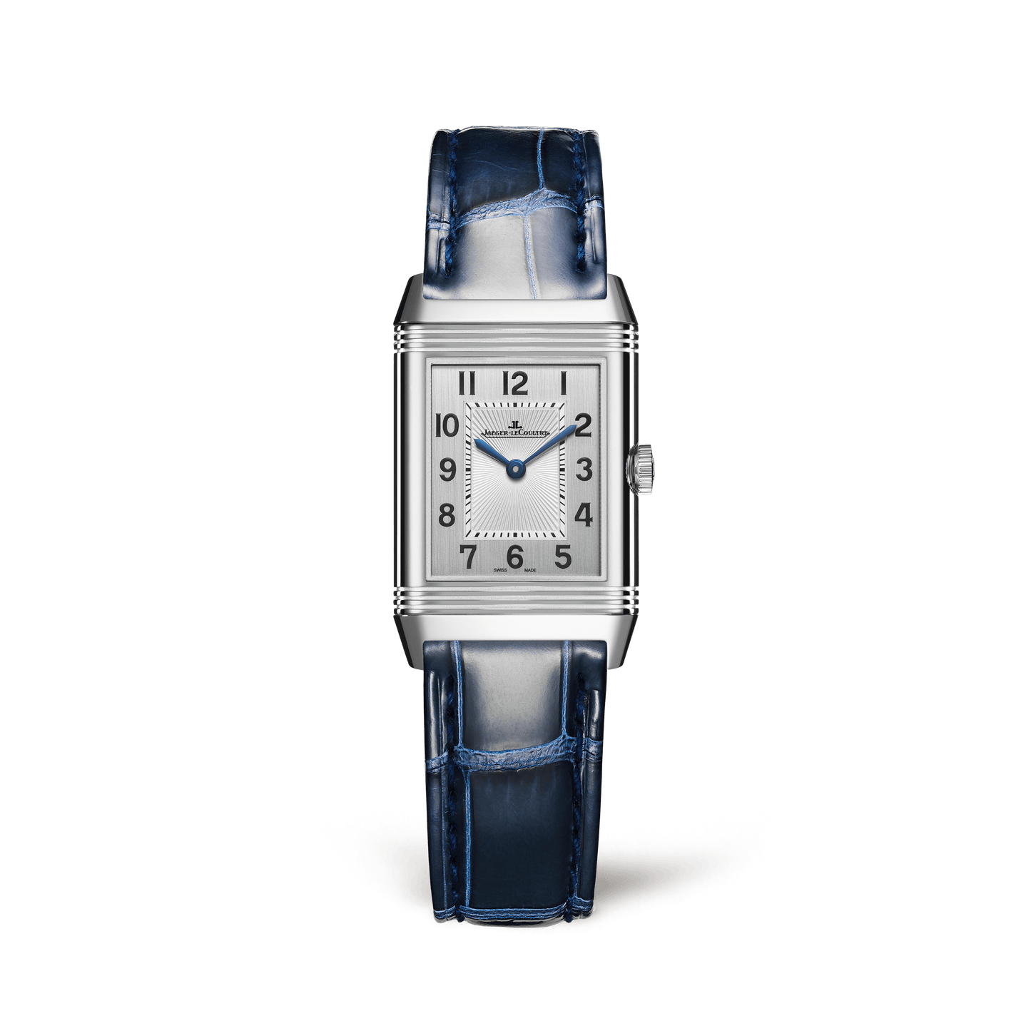 Jaeger-LeCoultre Reverso Classic Duetto 34.2 x 21 mm Silvered Grey Dial Stainless Steel Alligator Leather Strap Q2668432