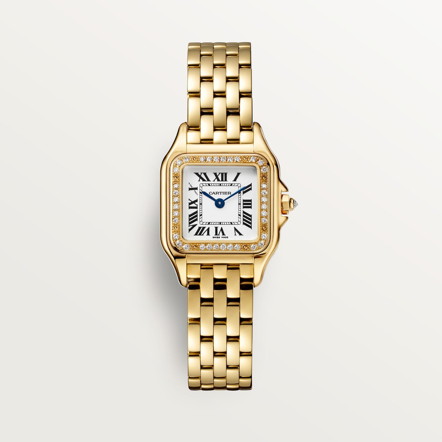 Cartier Panthère Small Yellow Gold Silver Dial Bracelet WJPN0067