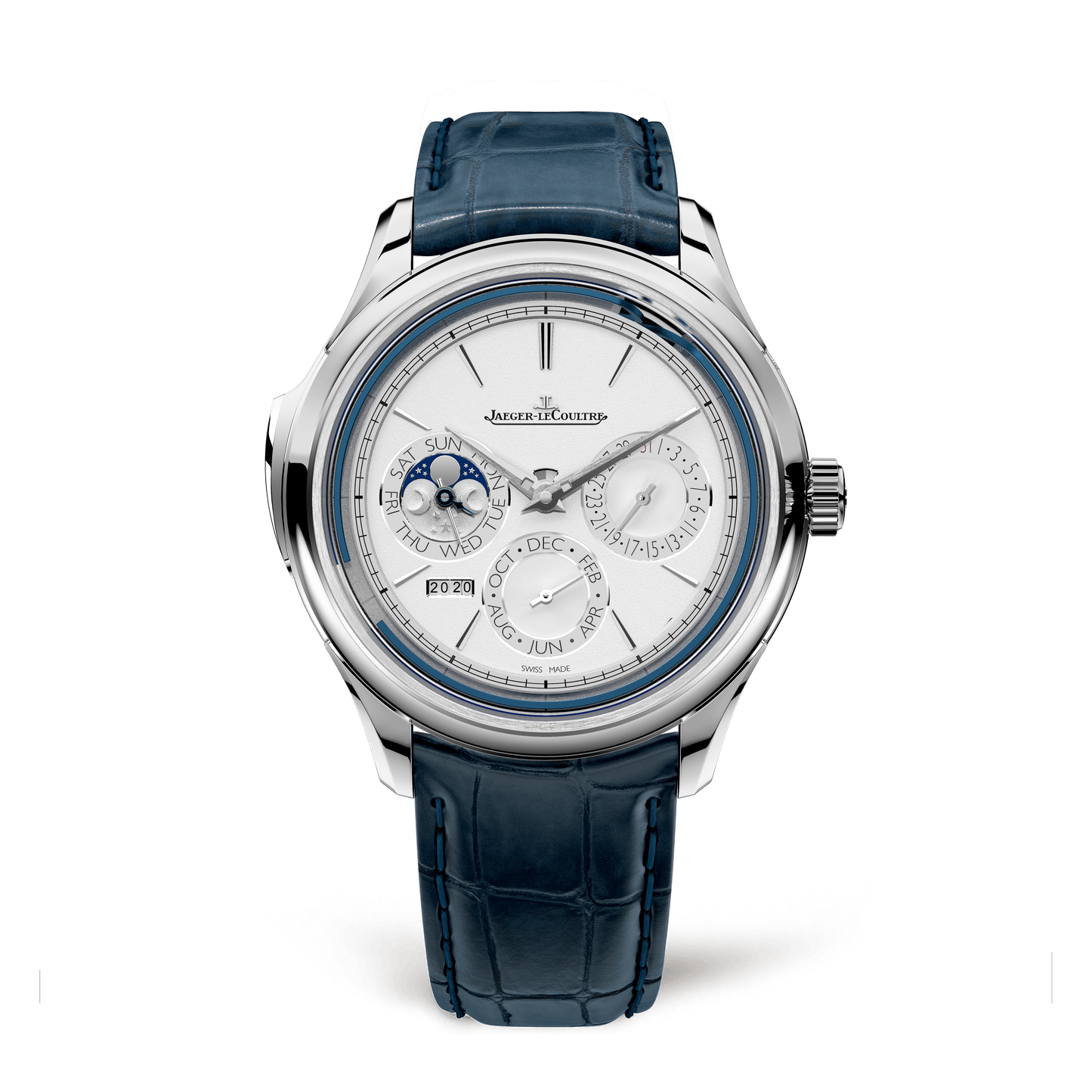 Jaeger-LeCoultre Master Grande Tradition Calibre 950 43 mm White Dial White Gold Alligator Leather Strap Q5233420