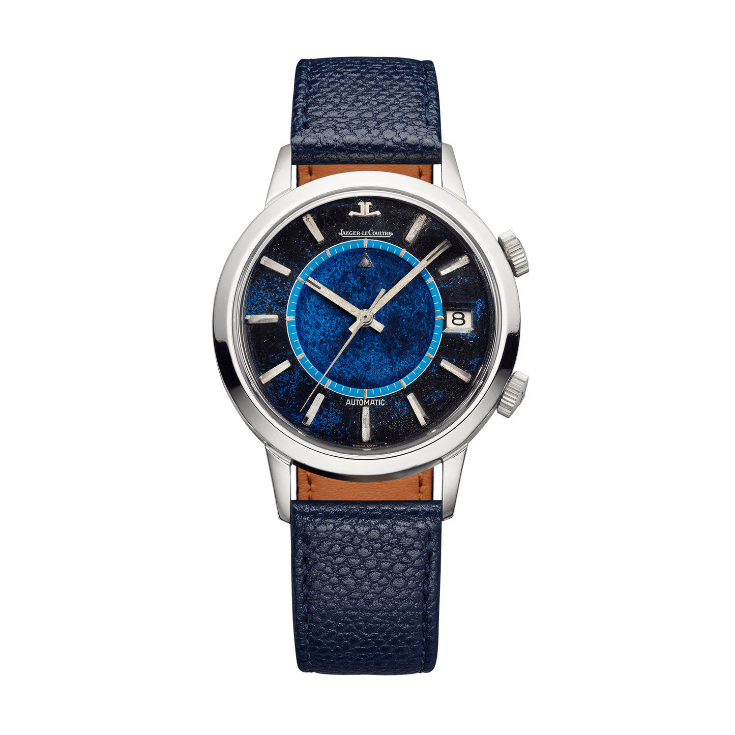 Jaeger-LeCoultre THE COLLECTIBLES Automatic "Lapis" 37 mm Blue Dial Stainless Steel Calfskin Leather Strap QVE85501