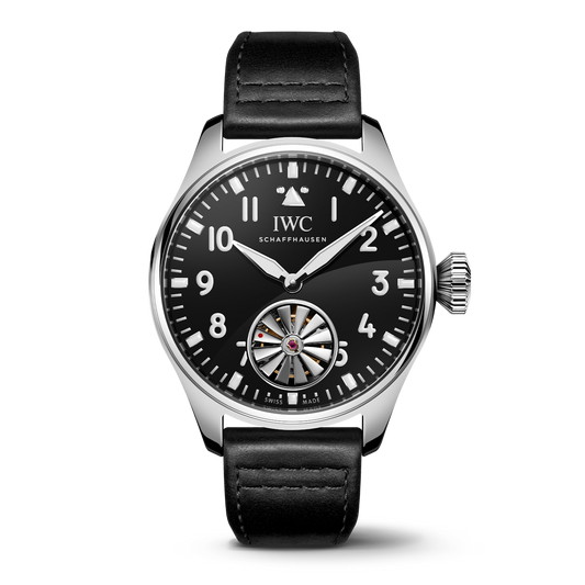 IWC Schaffhausen Big Pilot’s Watch 43 Tourbillon Markus Bühler 43 mm Black Dial Platinum  Strap IW329901