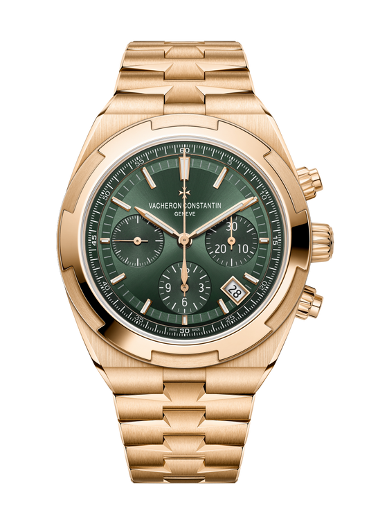 Vacheron Constantin Overseas chronograph 42.5 mm Green Dial 18K Pink Gold Bracelet 5520V/210R-B966