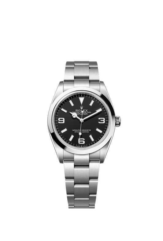 Rolex Explorer 36 36 mm Black Dial Oystersteel Oyster Bracelet m124270-0001