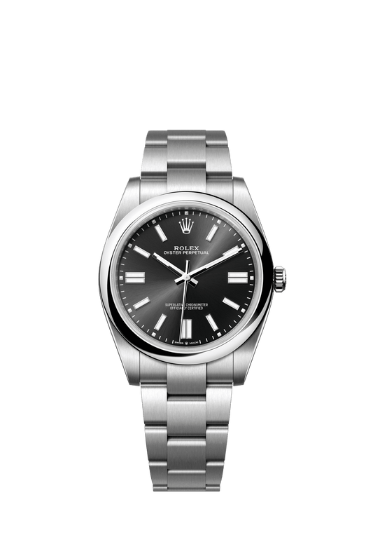 Rolex Oyster Perpetual 41 41 mm Bright Black Dial Oystersteel Oyster Bracelet m124300-0002