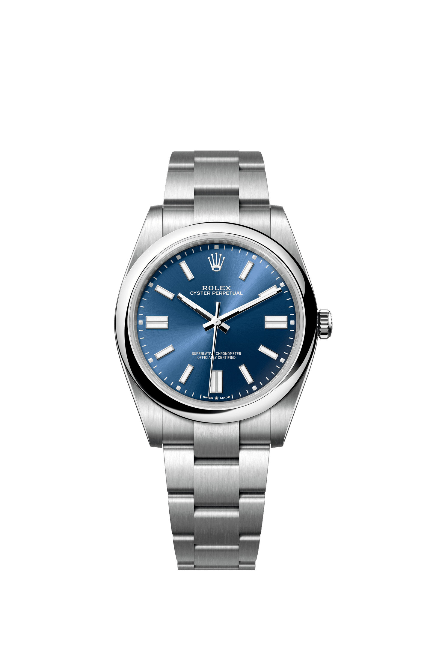 Rolex Oyster Perpetual 41 41 mm Bright Blue Dial Oystersteel Oyster Bracelet m124300-0003