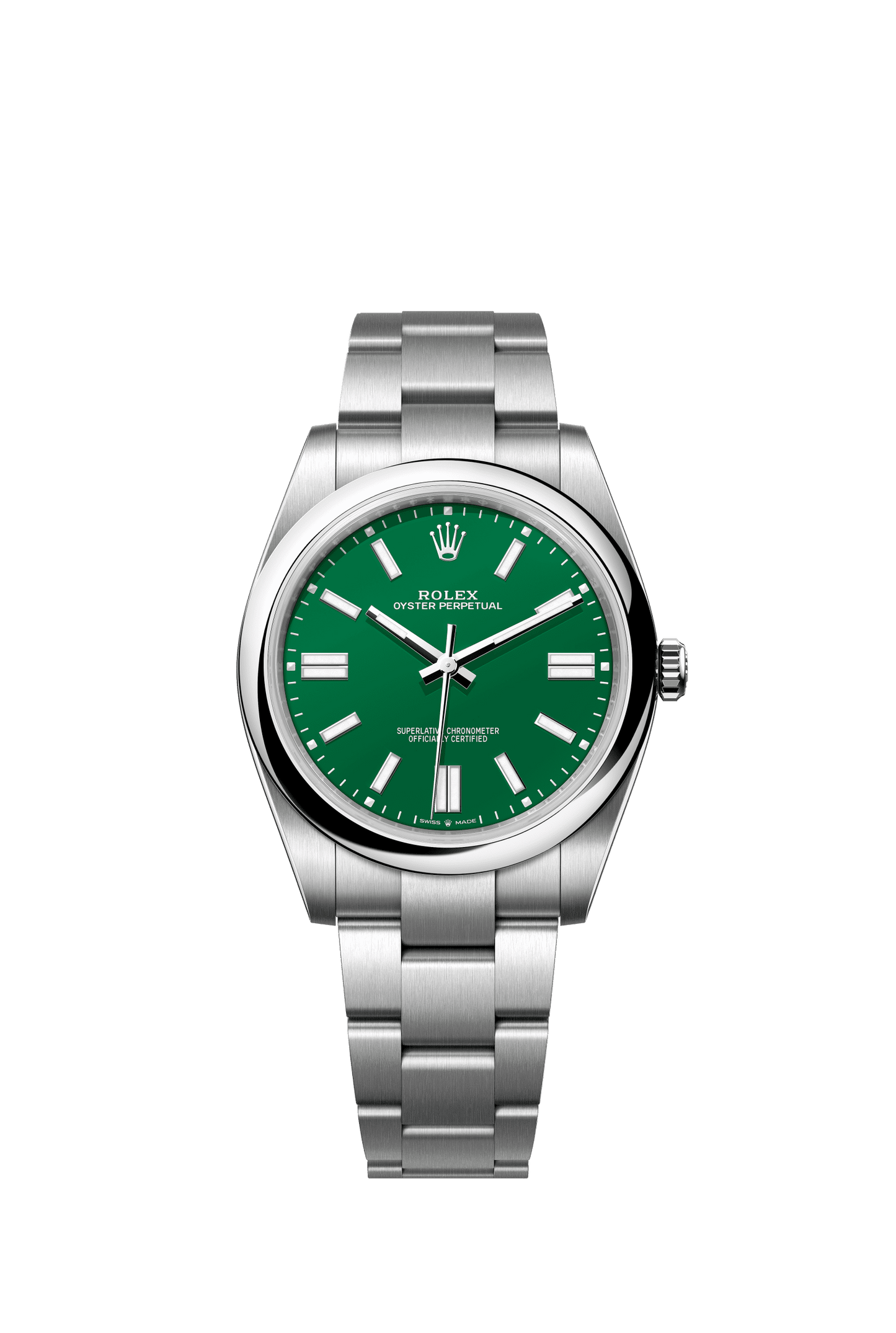 Rolex Oyster Perpetual 41 41 mm Green Dial Oystersteel Oyster Bracelet m124300-0005