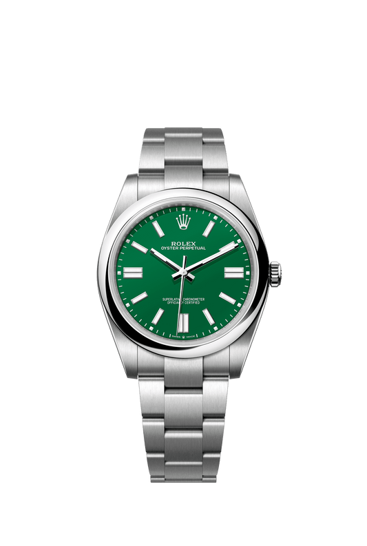 Rolex Oyster Perpetual 41 41 mm Green Dial Oystersteel Oyster Bracelet m124300-0005