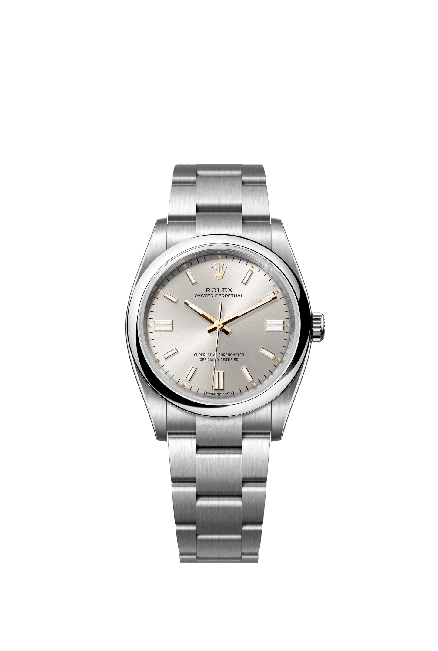 Rolex Oyster Perpetual 36 36 mm Silver Dial Oystersteel Oyster Bracelet m126000-0001