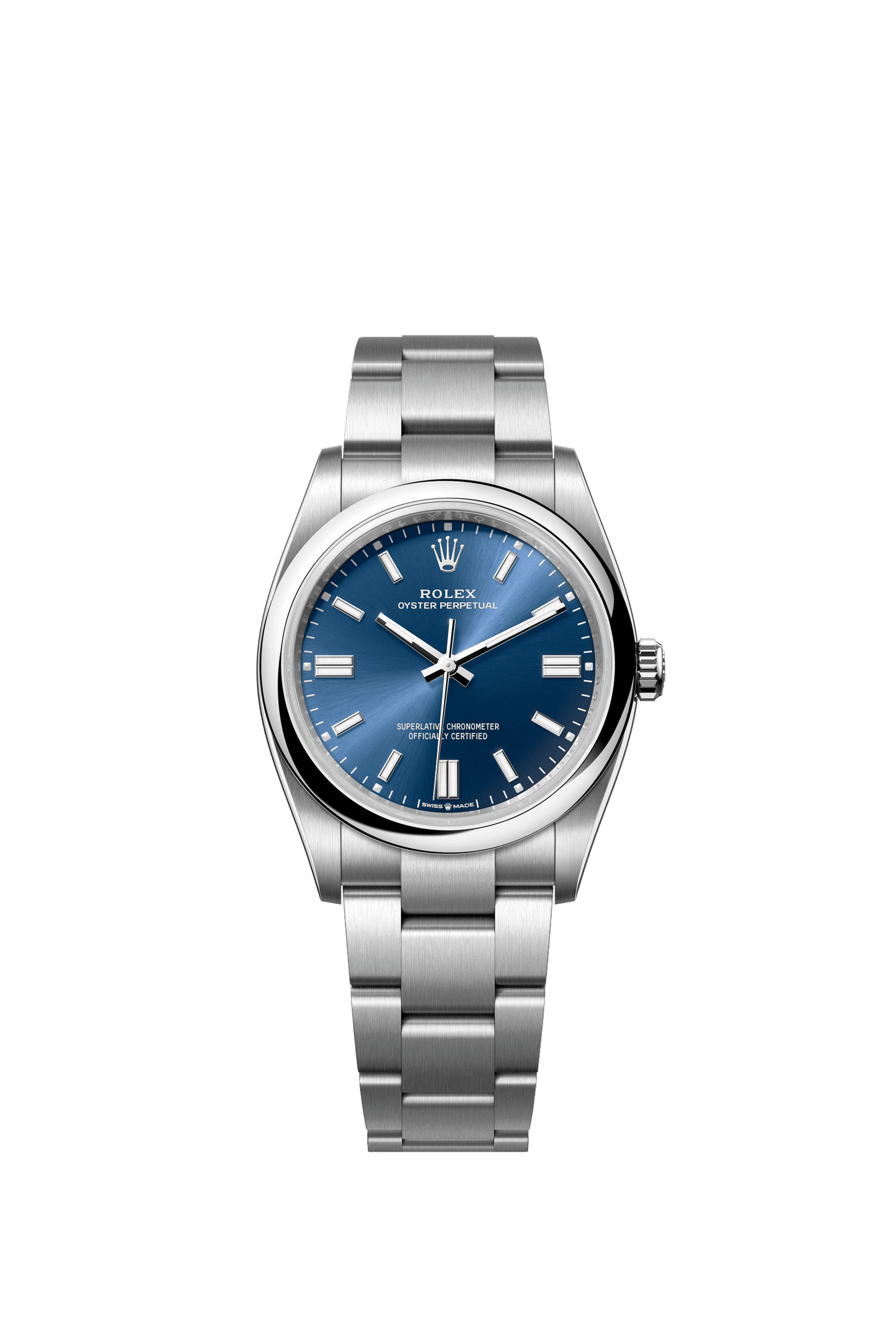 Rolex Oyster Perpetual 36 36 mm Bright Blue Dial Oystersteel Oyster Bracelet m126000-0003