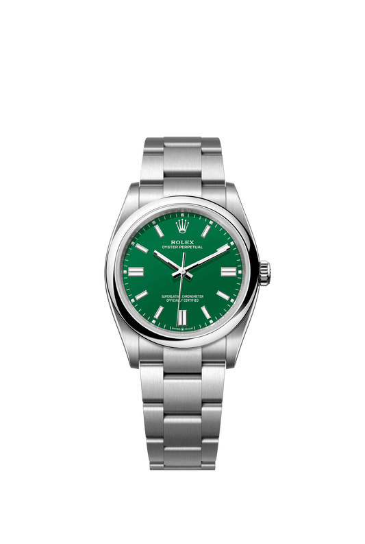 Rolex Oyster Perpetual 36 36 mm Green Dial Oystersteel Oyster Bracelet m126000-0005