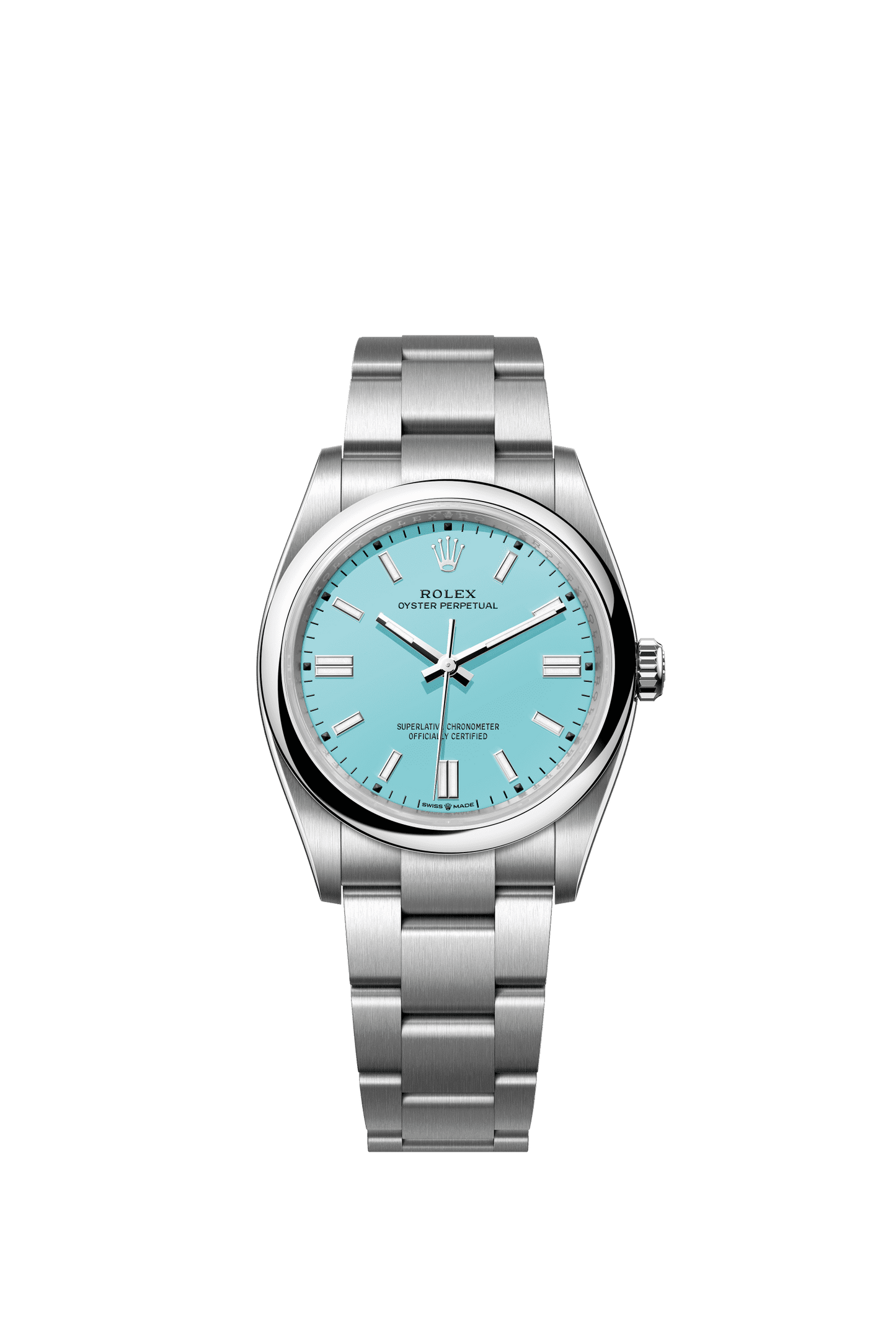 Rolex Oyster Perpetual 36 36 mm Turquoise Blue Dial Oystersteel Oyster Bracelet m126000-0006