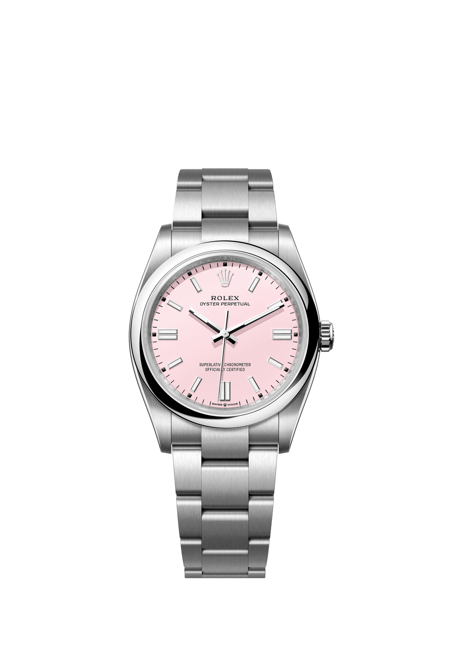 Rolex Oyster Perpetual 36 36 mm Candy Pink Dial Oystersteel Oyster Bracelet m126000-0008