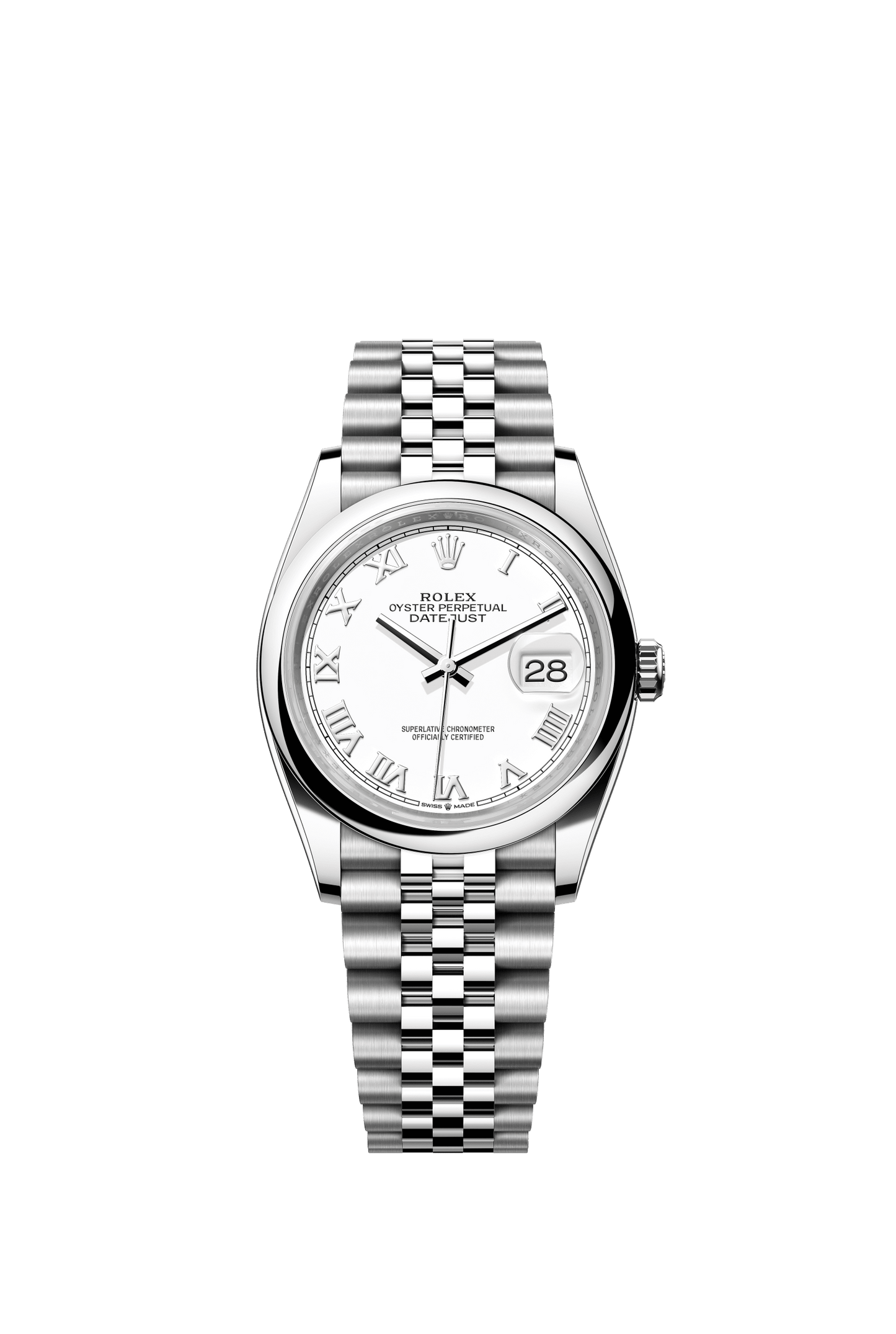 Rolex Datejust 36 36 mm White Dial Oystersteel Jubilee Bracelet m126200-0007