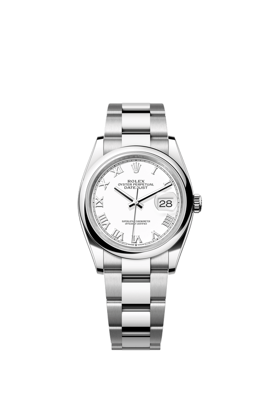 Rolex Datejust 36 36 mm White Dial Oystersteel Oyster Bracelet m126200-0008