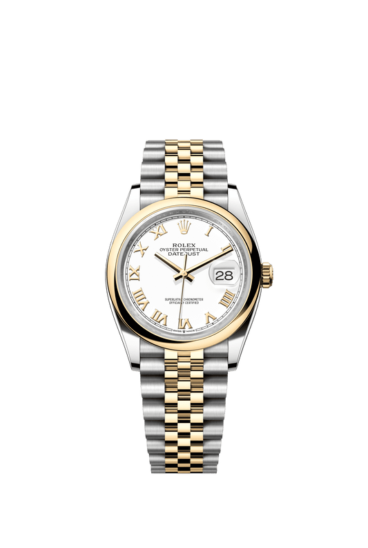 Rolex Datejust 36 36 mm White Dial Oystersteel and 18k Yellow Gold Jubilee Bracelet m126203-0029