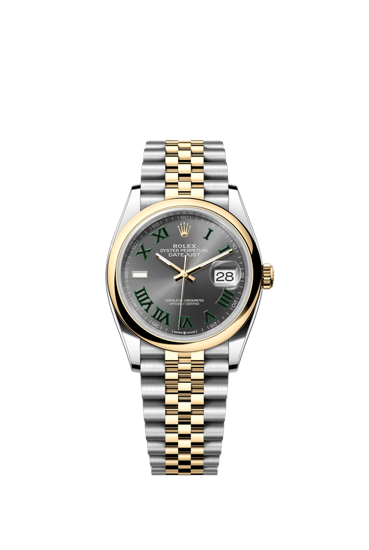 Rolex Datejust 36 36 mm Slate Dial Oystersteel and 18k Yellow Gold Jubilee Bracelet m126203-0035