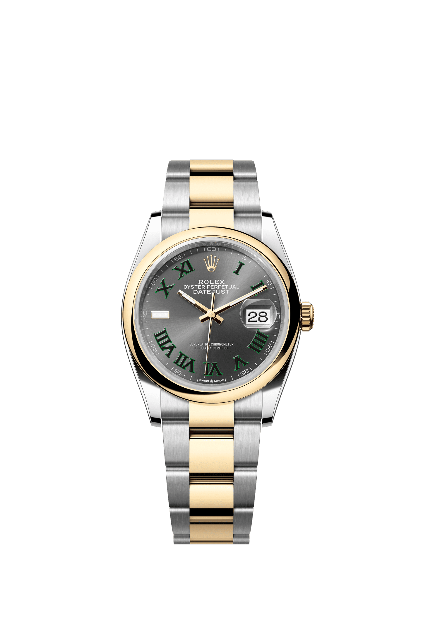 Rolex Datejust 36 36 mm Slate  Dial Oystersteel and 18k Yellow Gold Oyster Bracelet m126203-0036