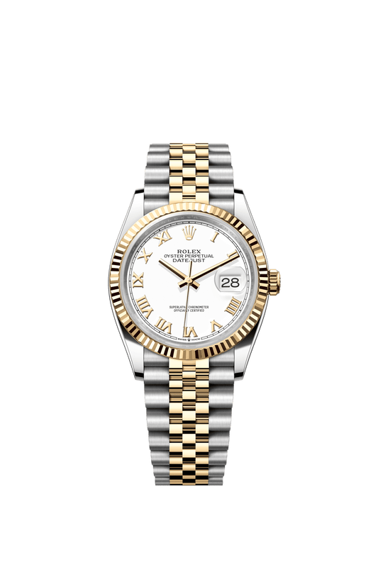 Rolex Datejust 36 36 mm White Dial Oystersteel and 18k Yellow Gold Jubilee Bracelet m126233-0029