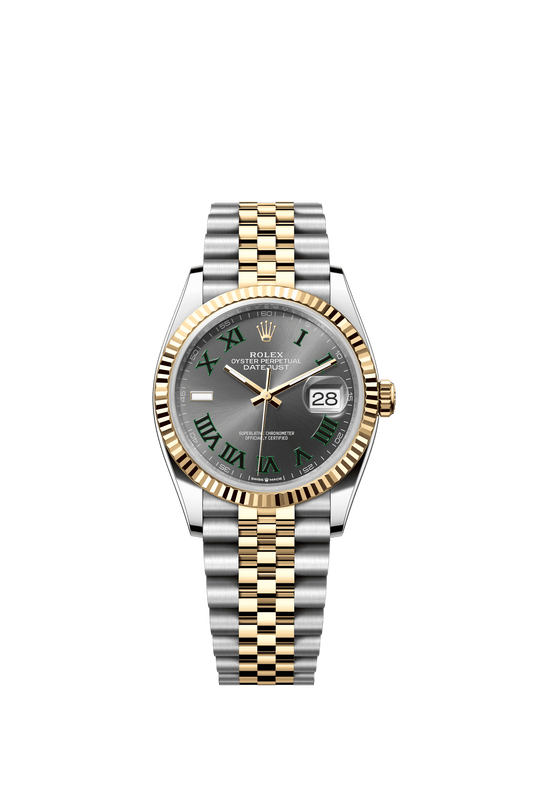 Rolex Datejust 36 36 mm Slate Dial Oystersteel and 18k Yellow Gold Jubilee Bracelet m126233-0035