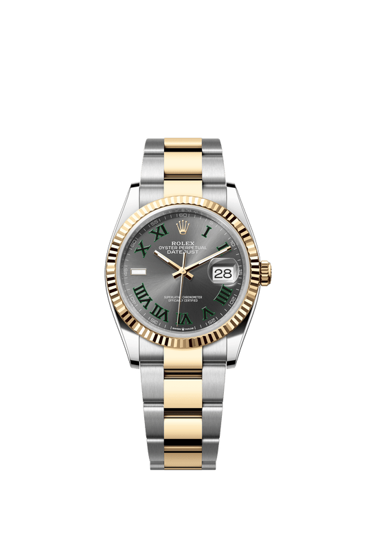 Rolex Datejust 36 36 mm Slate Dial Oystersteel and 18k Yellow Gold Oyster Bracelet m126233-0036