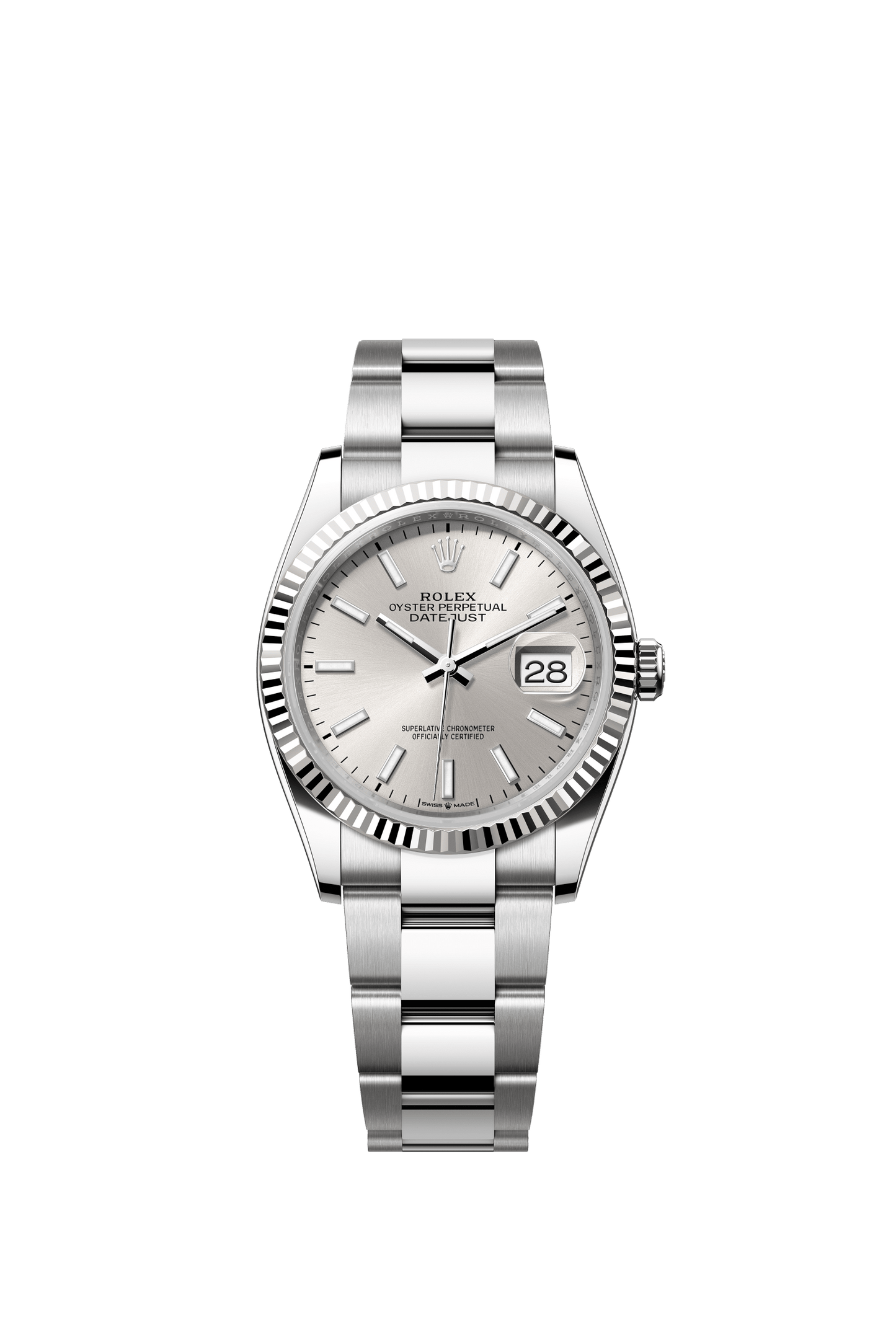 Rolex Datejust 36 36mm Silver Dial Oystersteel and White Gold Oyster Bracelet m126234-0014