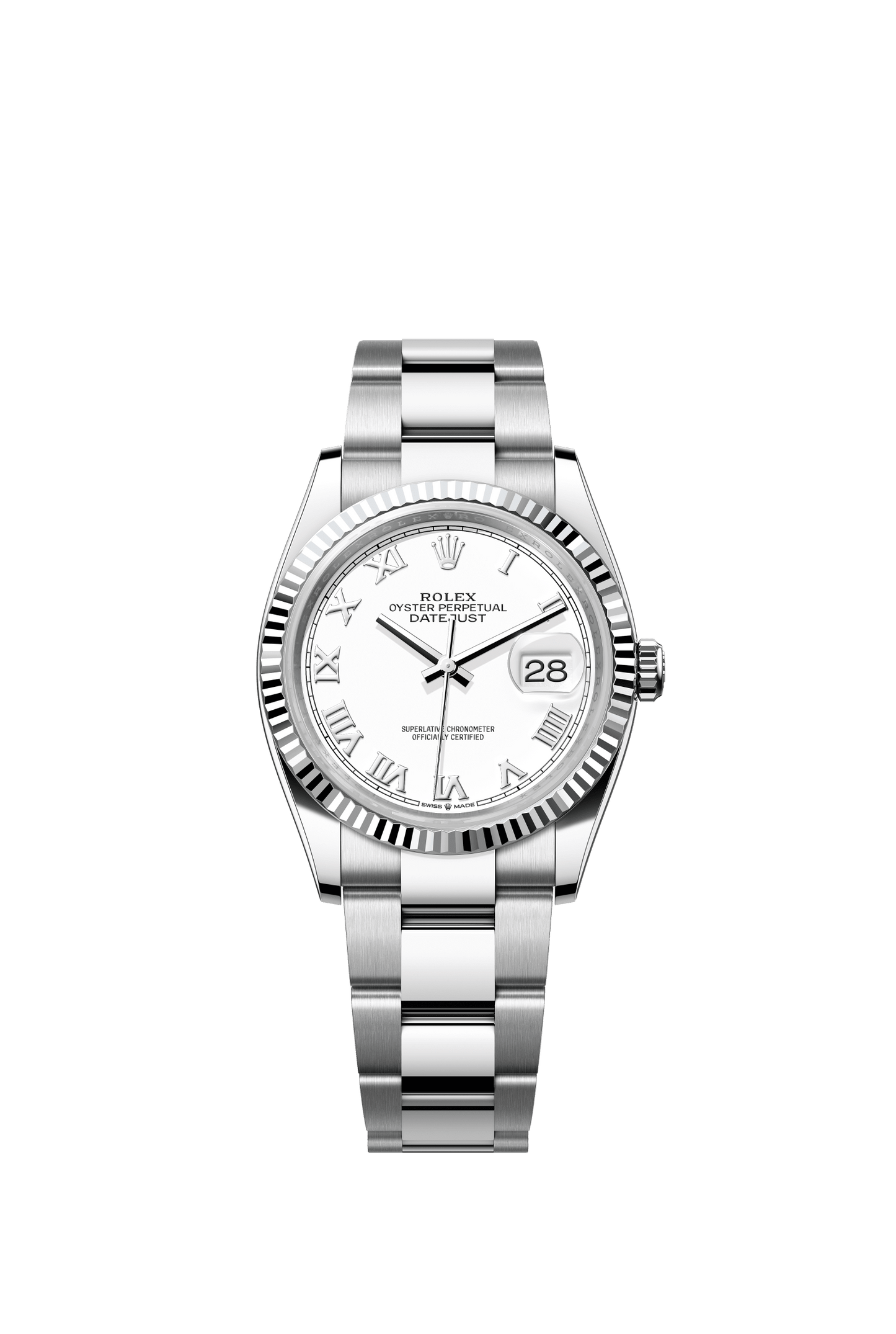 Rolex Datejust 36 36 mm White Dial Oystersteel and White Gold Oyster Bracelet m126234-0026