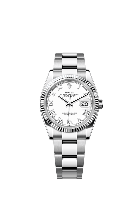 Rolex Datejust 36 36 mm White Dial Oystersteel and White Gold Oyster Bracelet m126234-0026