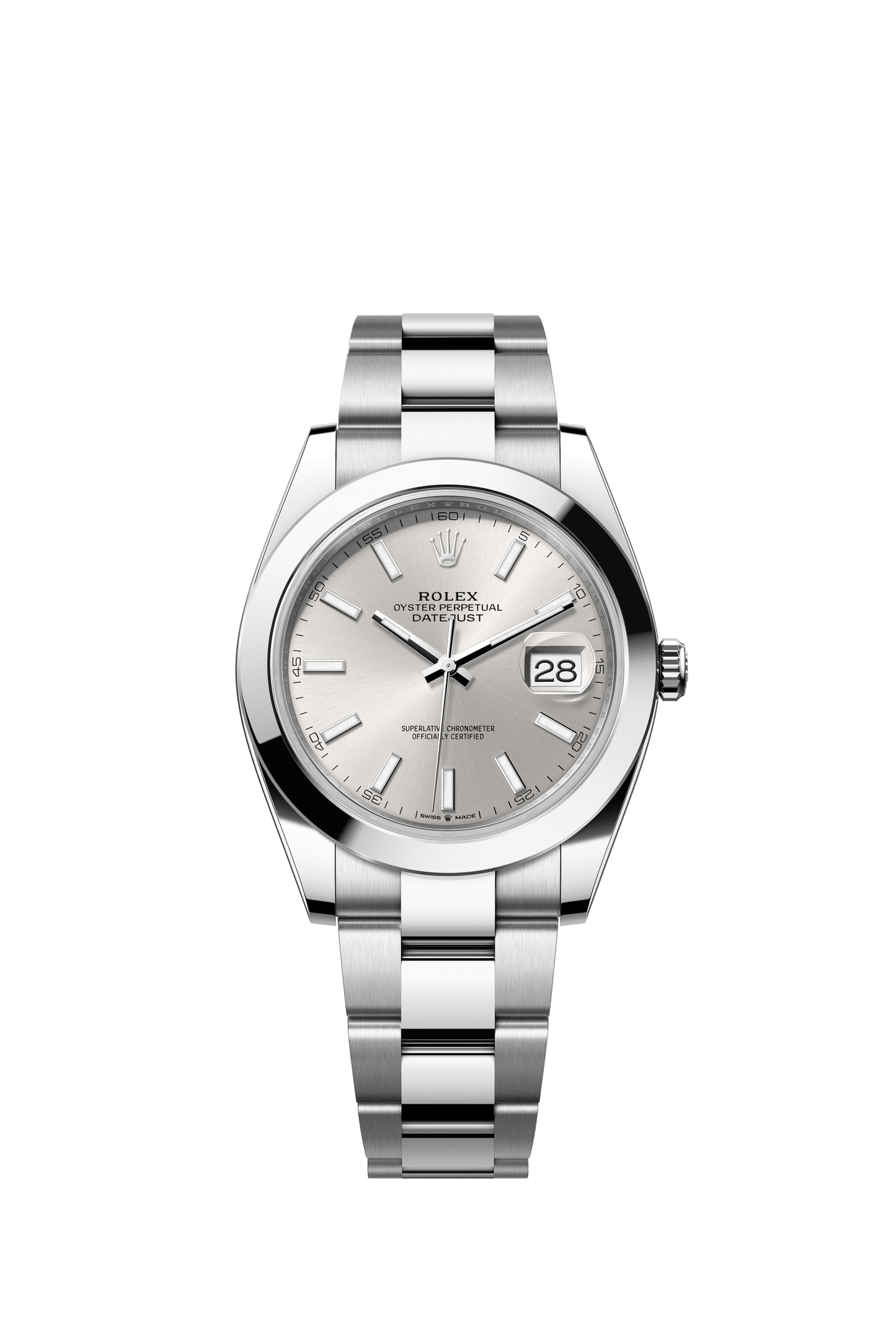 Rolex Datejust 41 41 mm Silver Dial Oystersteel Oyster Bracelet m126300-0003