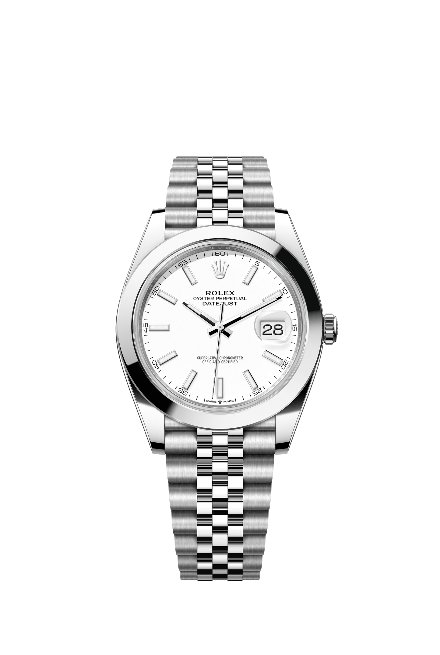 Rolex Datejust 41 41 mm White Dial Oystersteel Jubilee Bracelet m126300-0006