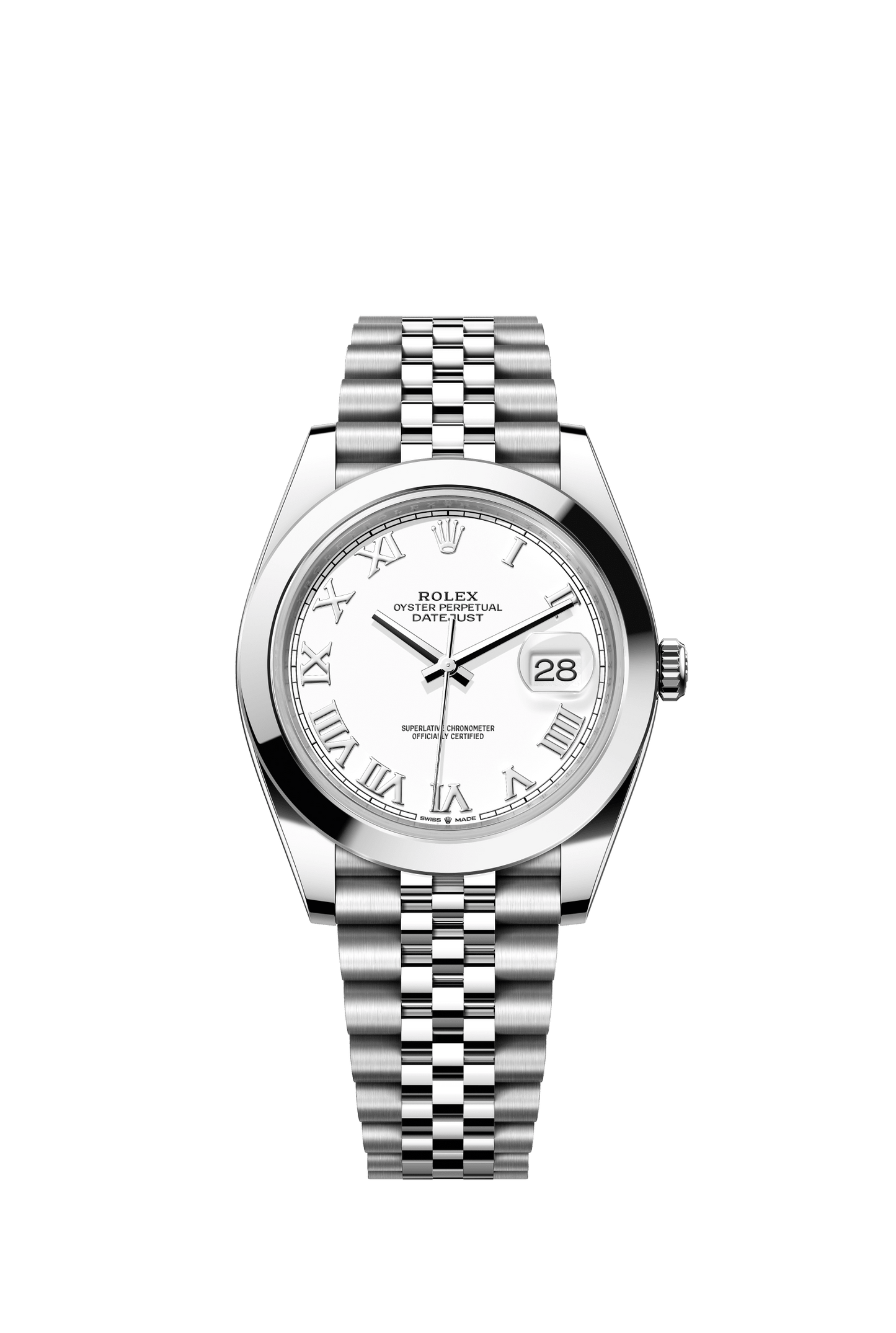 Rolex Datejust 41 41 mm White Dial Oystersteel Jubilee Bracelet m126300-0016