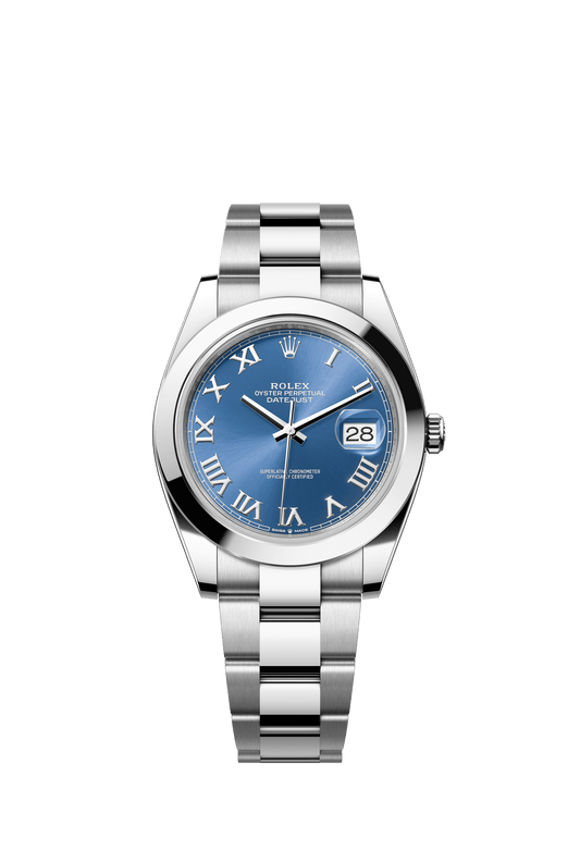 Rolex Datejust 41 41 mm Azzurro-Blue Dial Oystersteel Oyster Bracelet m126300-0017