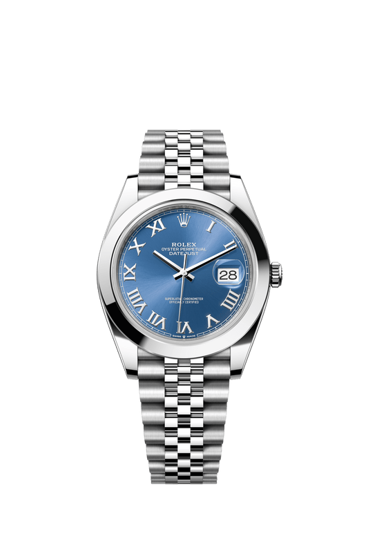 Rolex Datejust 41 41 mm Azzurro-Blue Dial Oystersteel Jubilee Bracelet m126300-0018